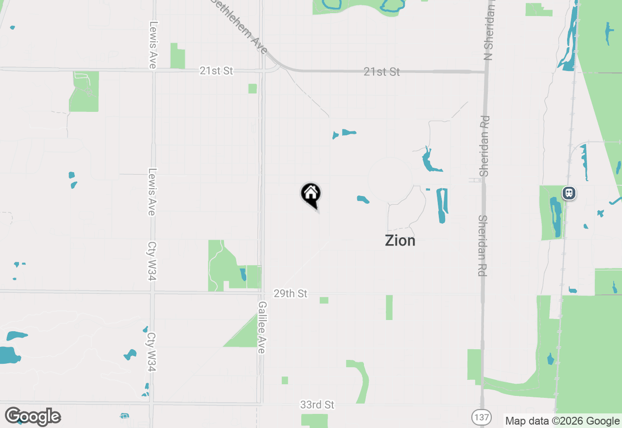 Map of 2607 Gideon Avenue, Zion, IL 60099
