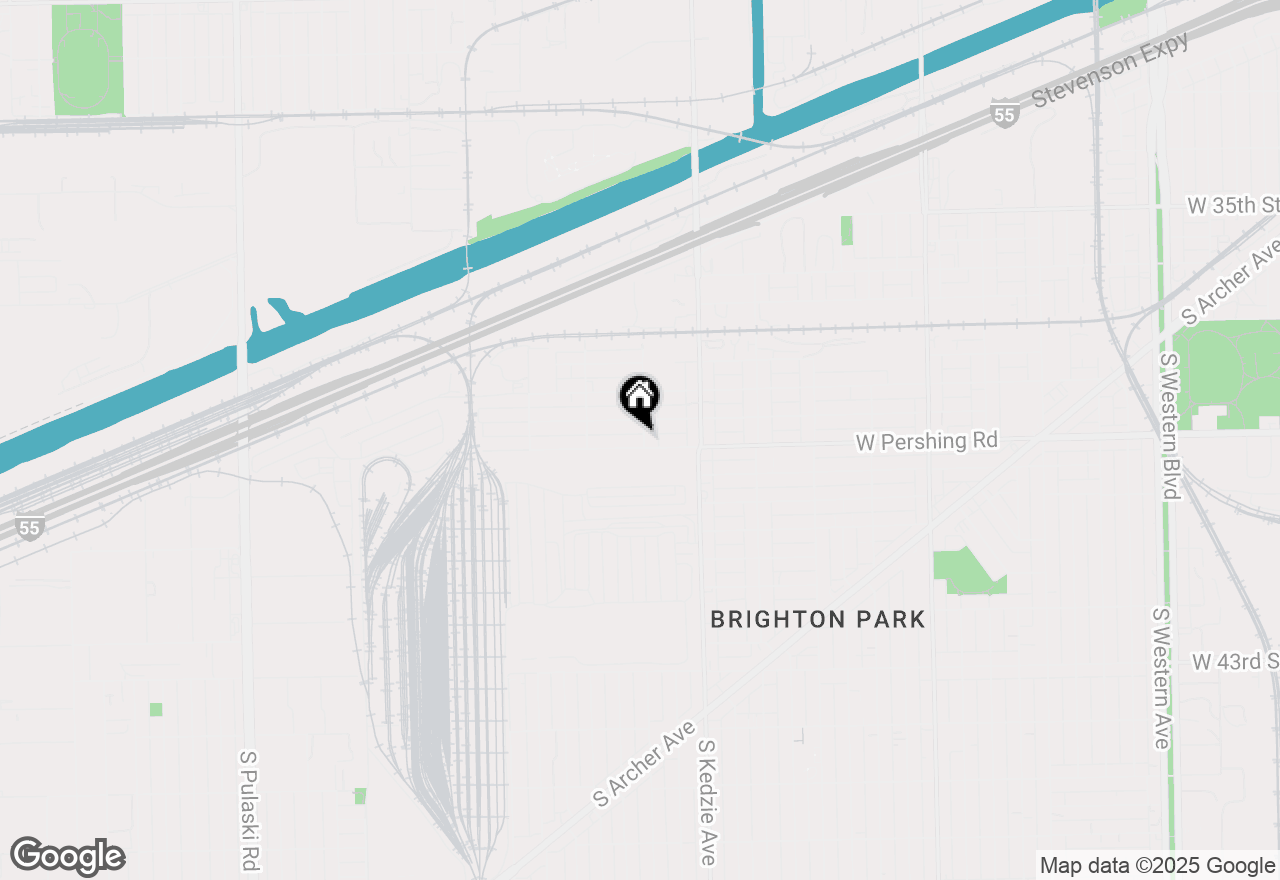 Map of 3300 W Pershing Road #GR, Chicago, IL 60632