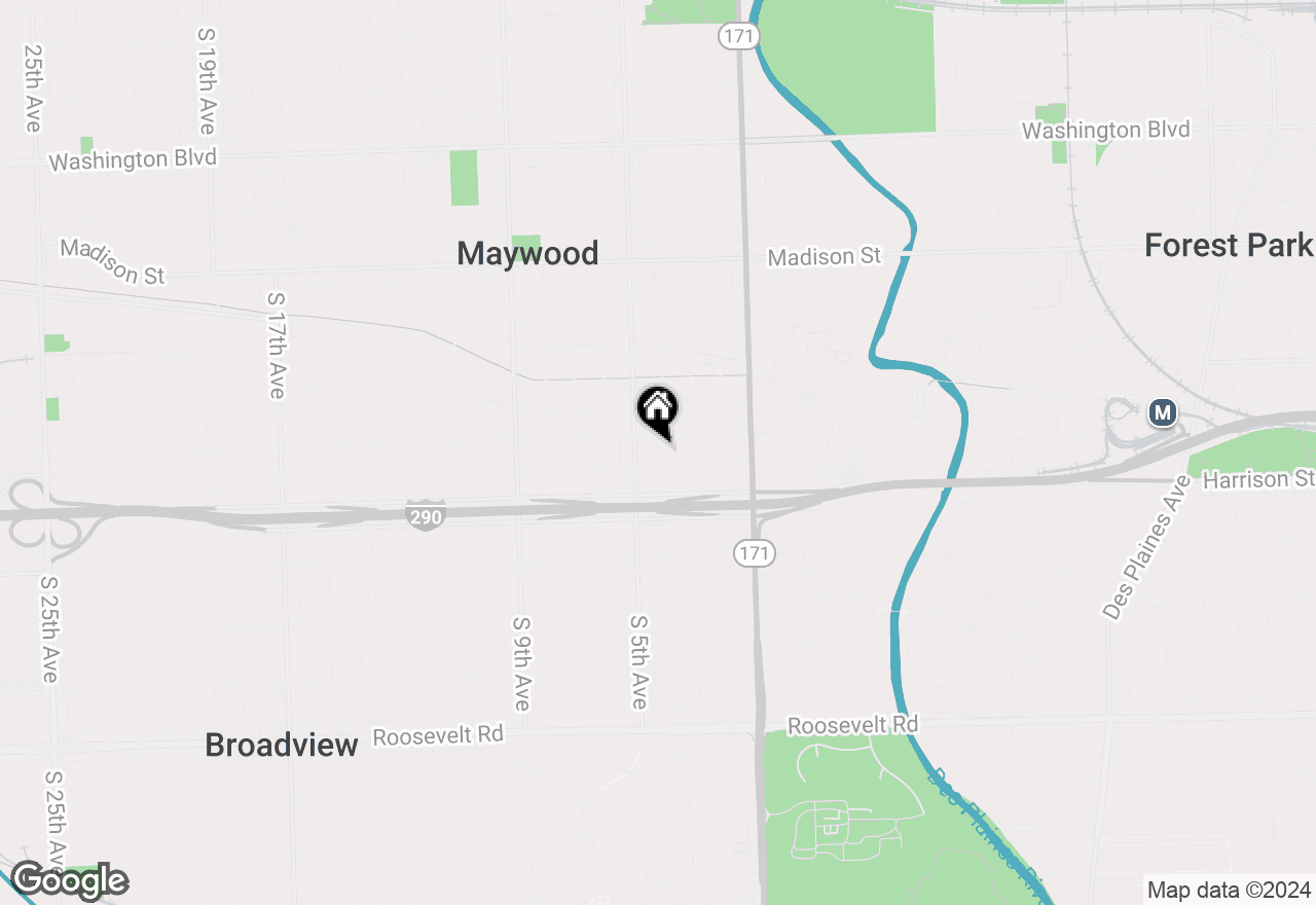Map of 1610 S 4th Avenue, Maywood, IL 60153