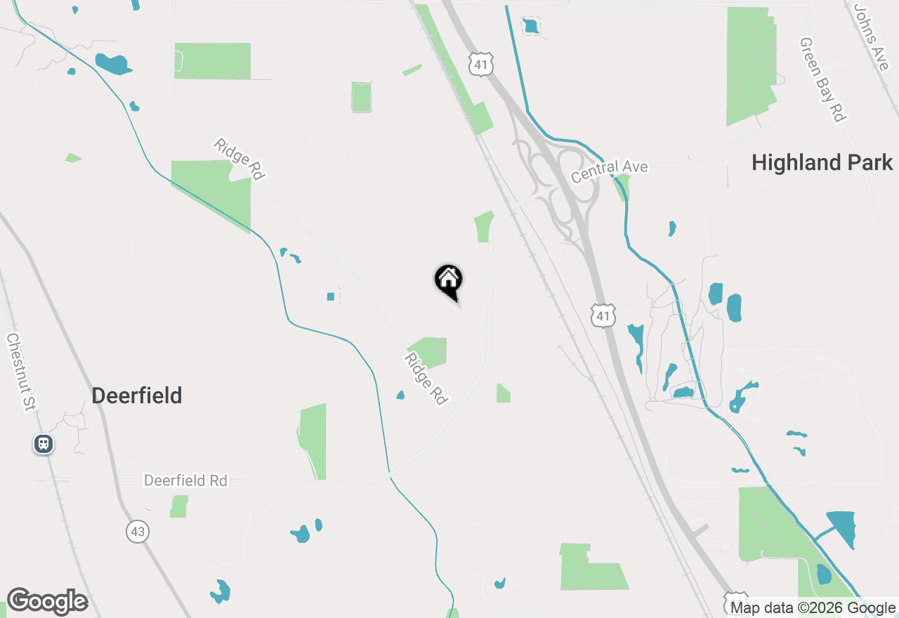 Map of 1230 Ferndale Avenue, Highland Park, IL 60035