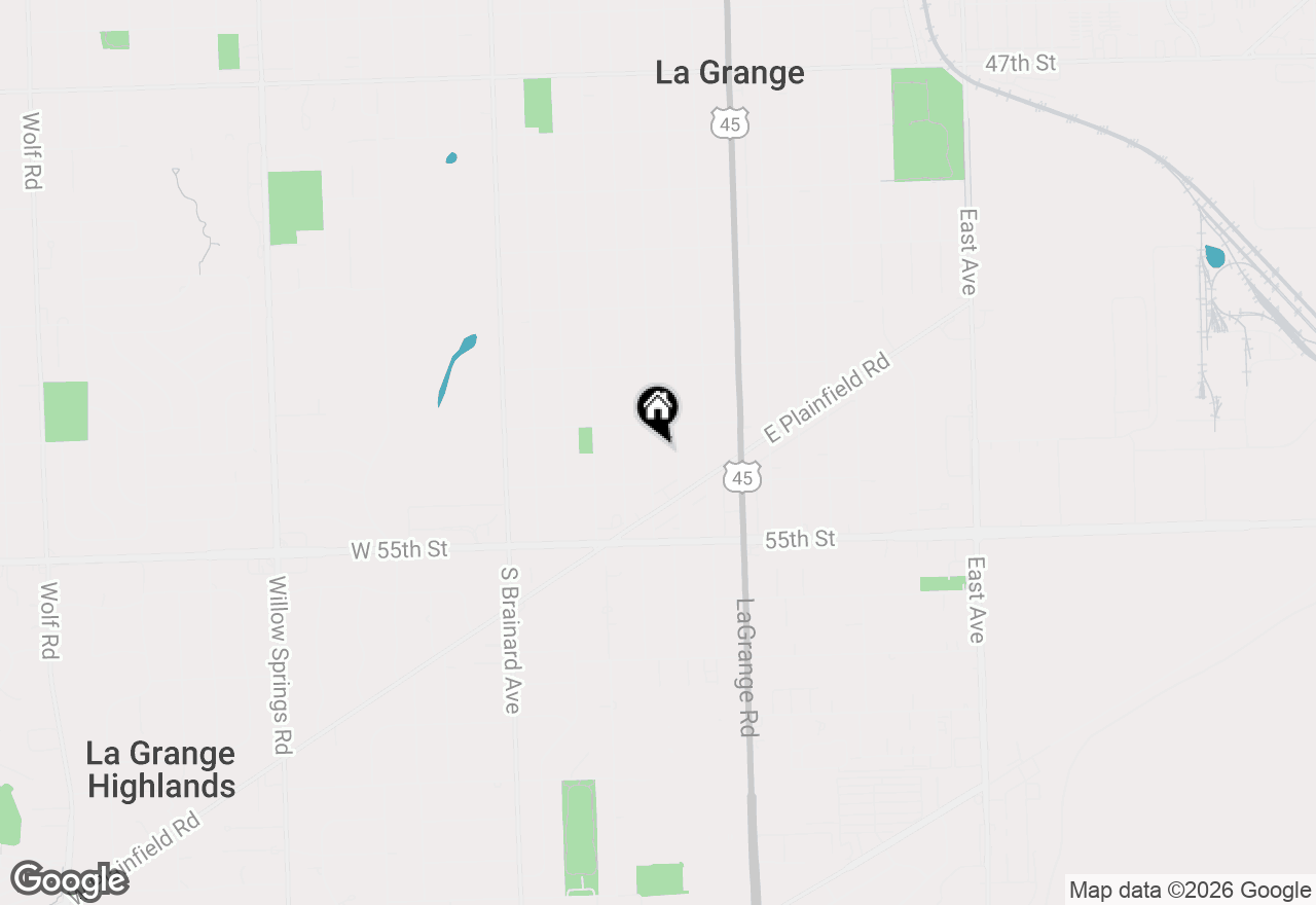 Map of 5321 S Catherine Avenue, Countryside, IL 60525