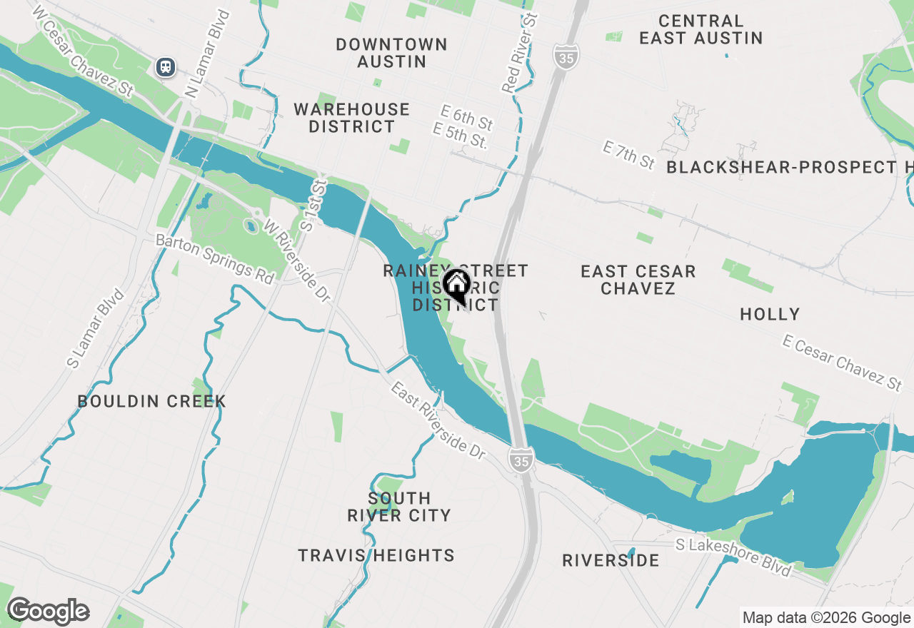 Map of 54 Rainey St #706, Austin, TX 78701