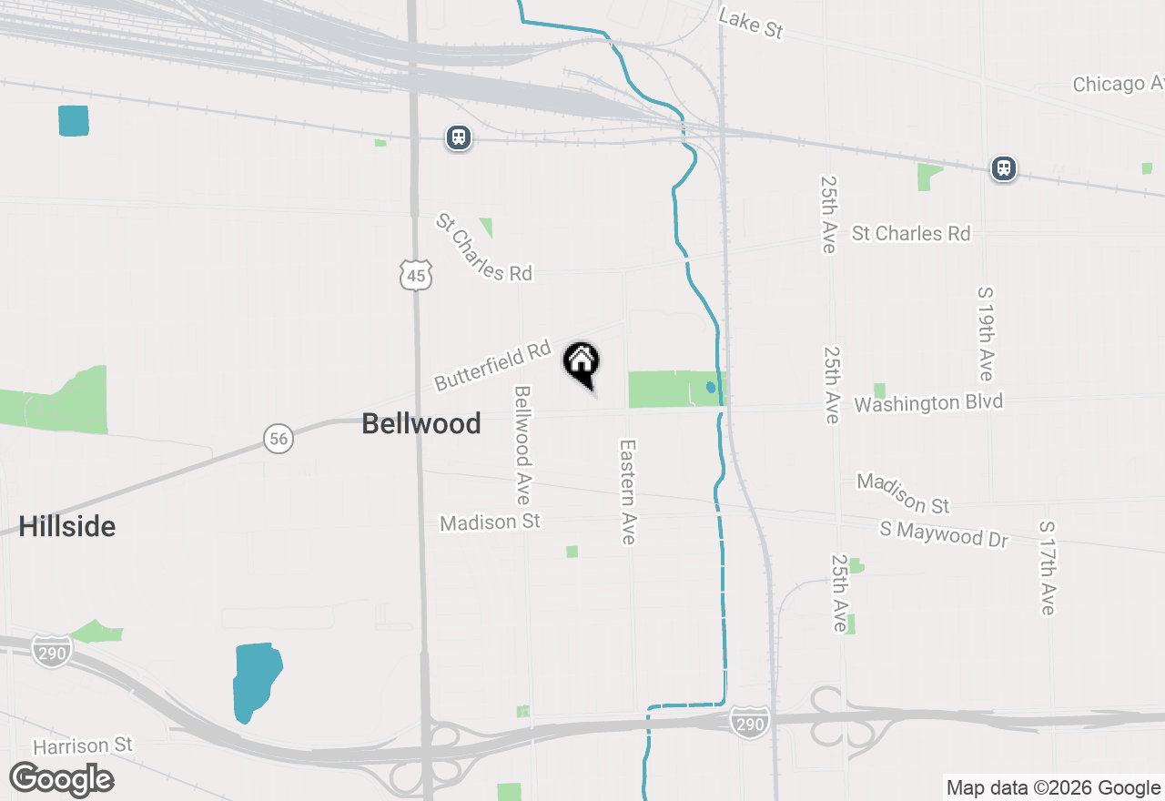 Map of 533 Linden Avenue, Bellwood, IL 60104