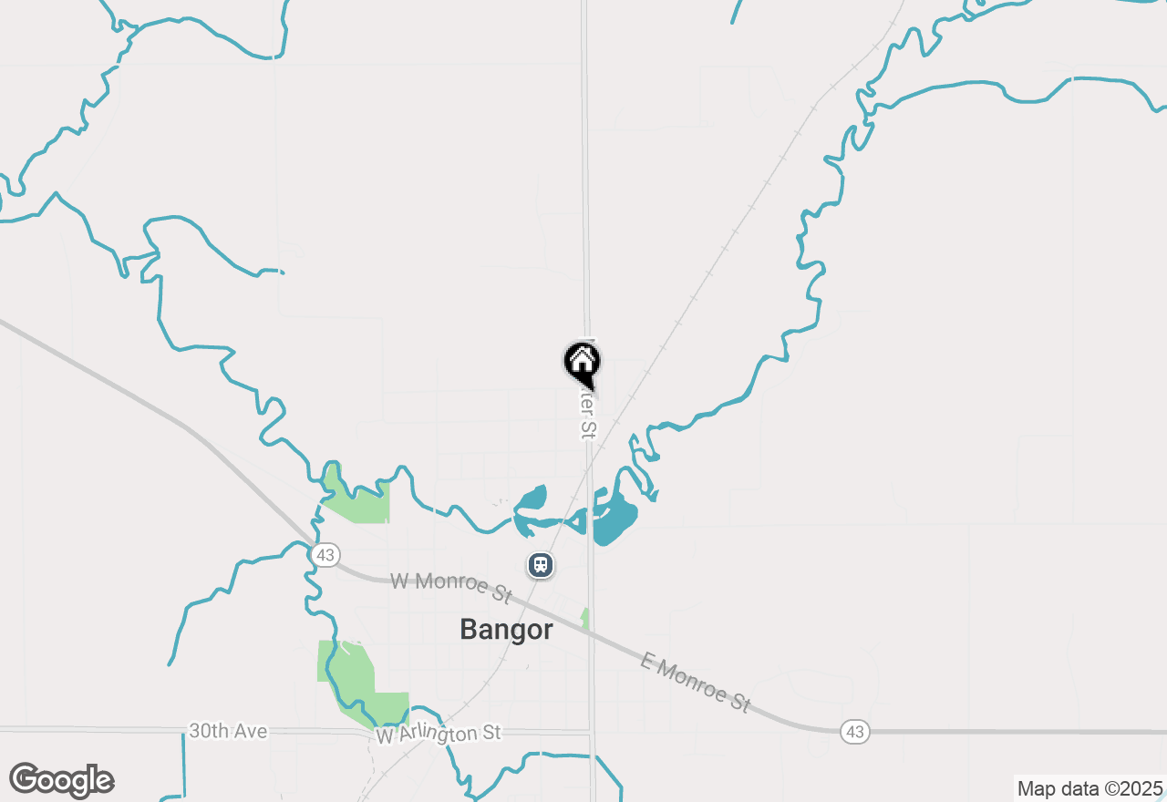 Map of 1110 N Center Street, Bangor, MI 49013