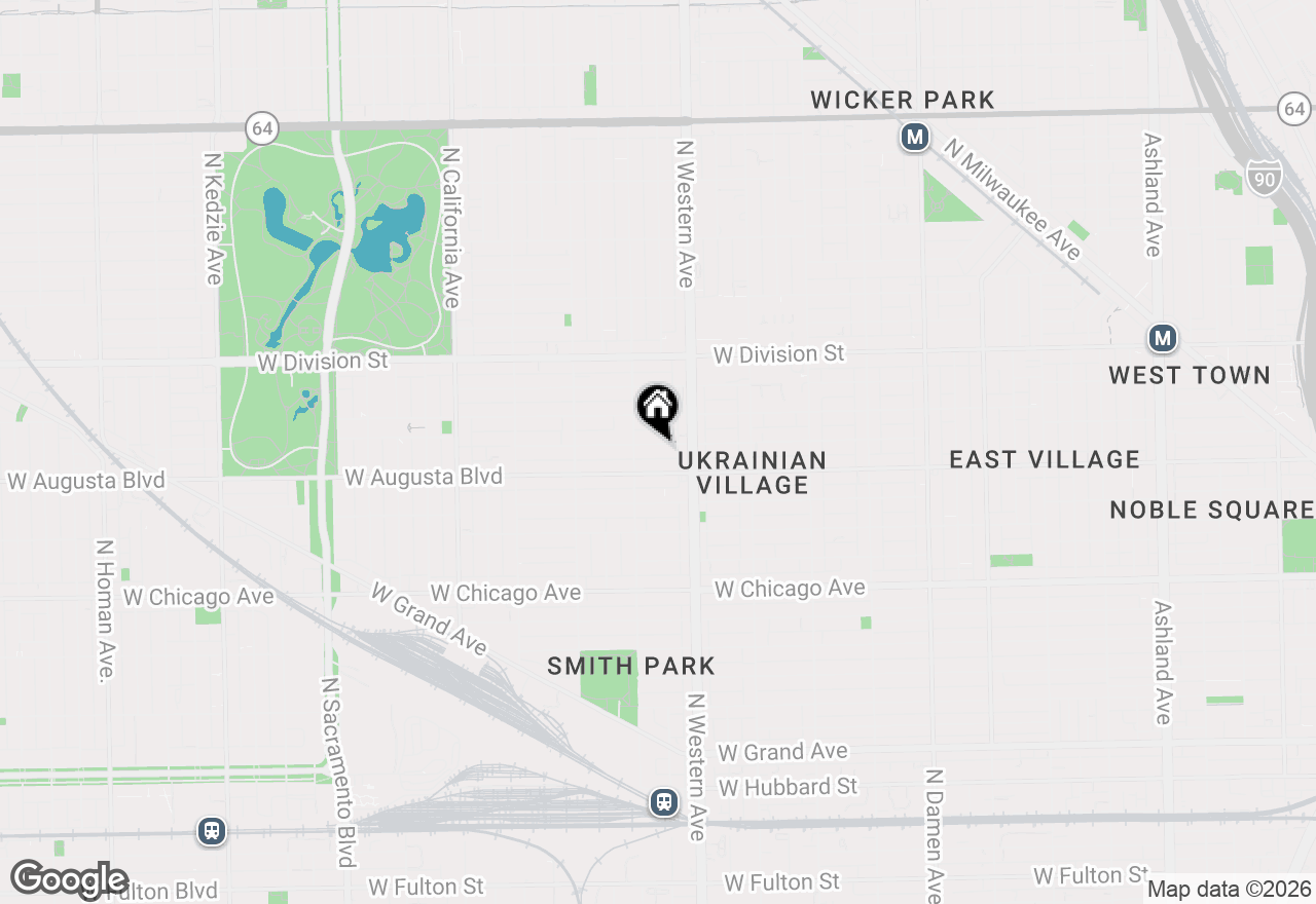 Map of 2437 W Cortez Street #2, Chicago, IL 60622