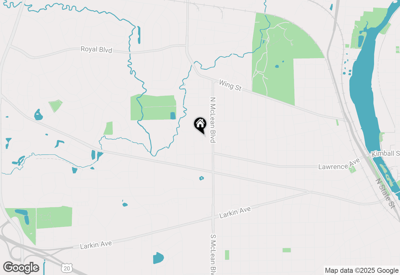 Map of 374 Heine Avenue, Elgin, IL 60123