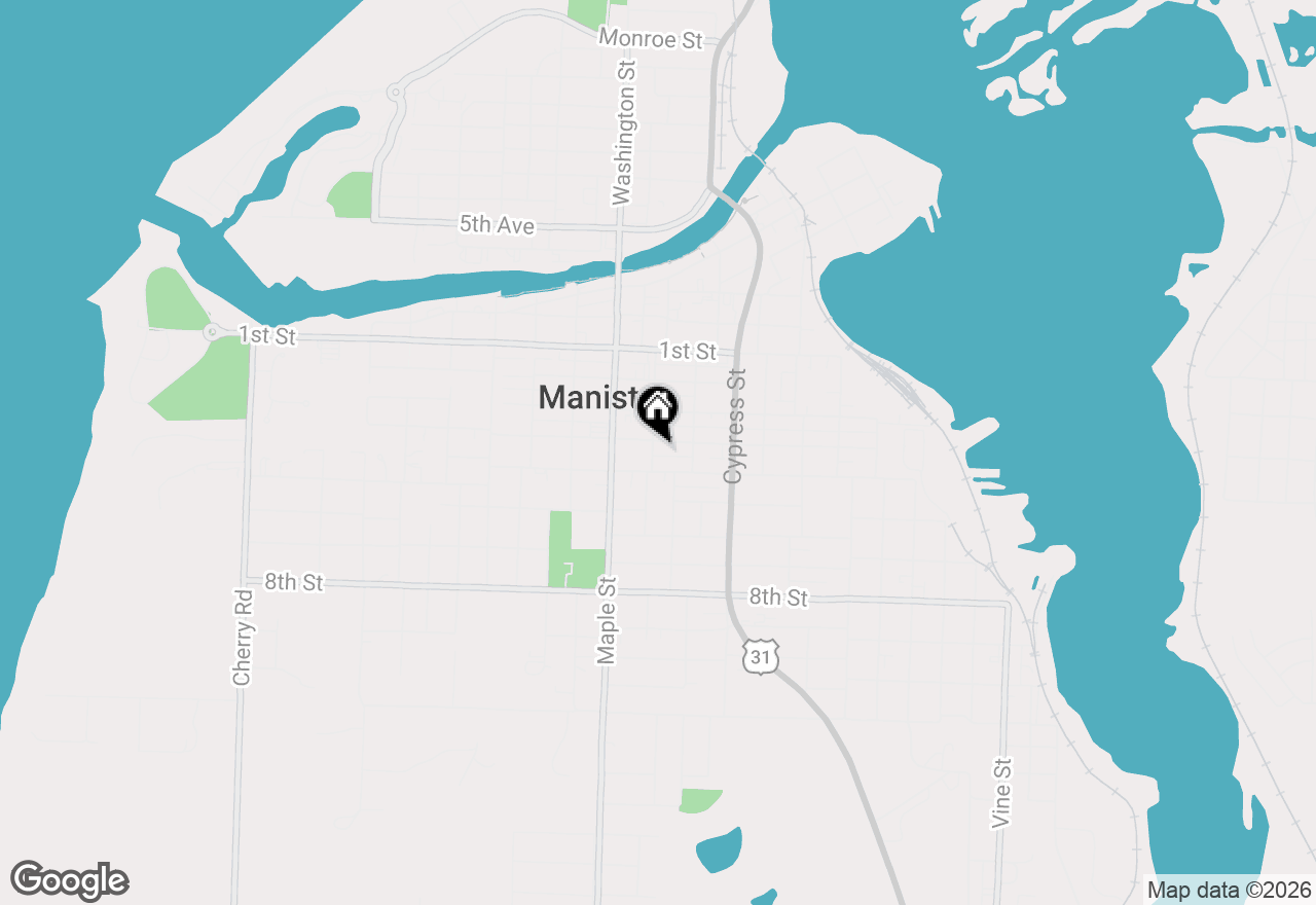 Map of (Address confidential), Manistee, Michigan 49660