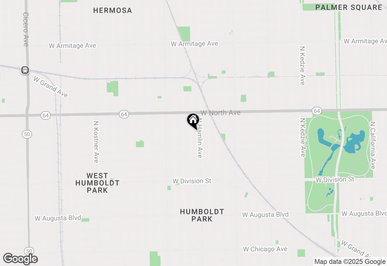 Map of 1451 N Avers Avenue, Chicago, IL 60651