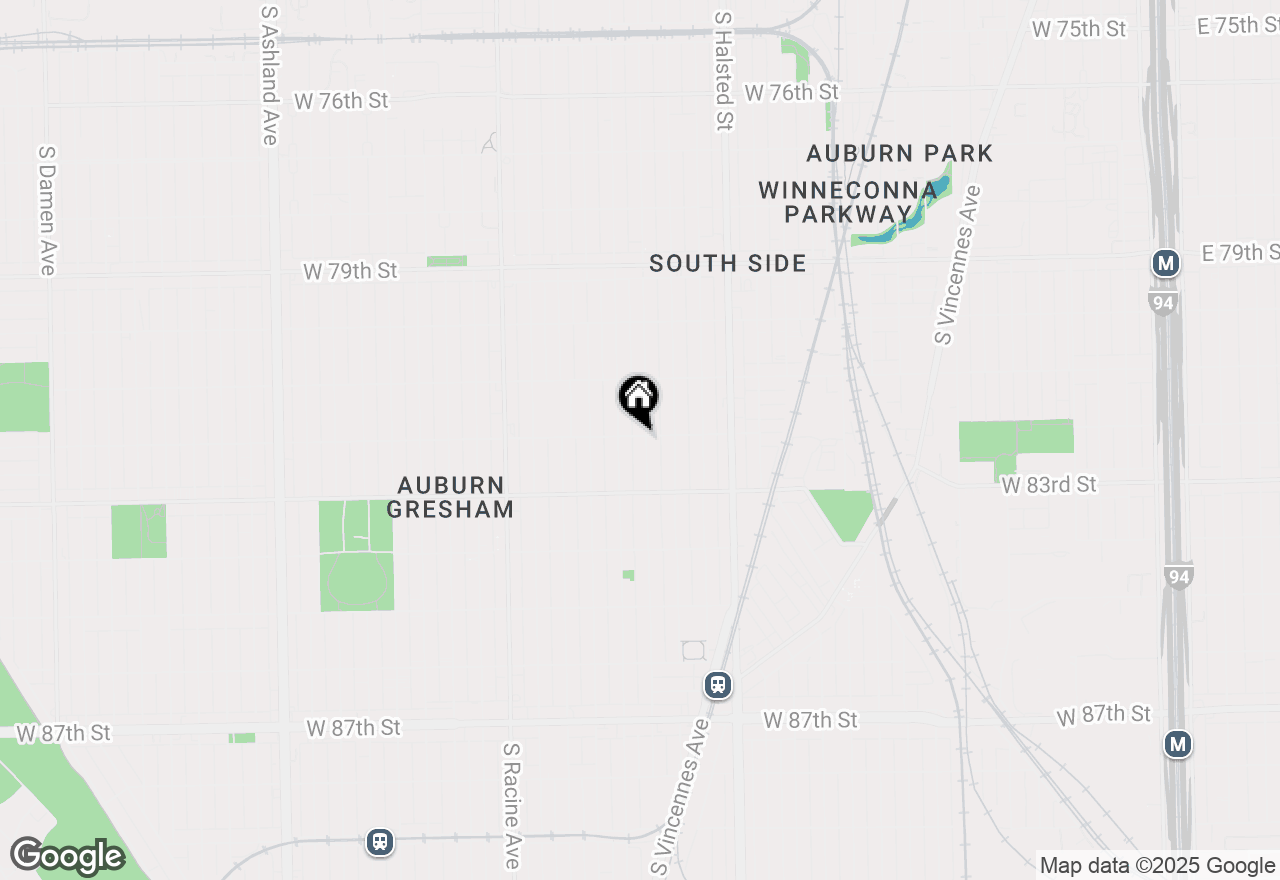 Map of 8200 S Sangamon Street, Chicago, IL 60620