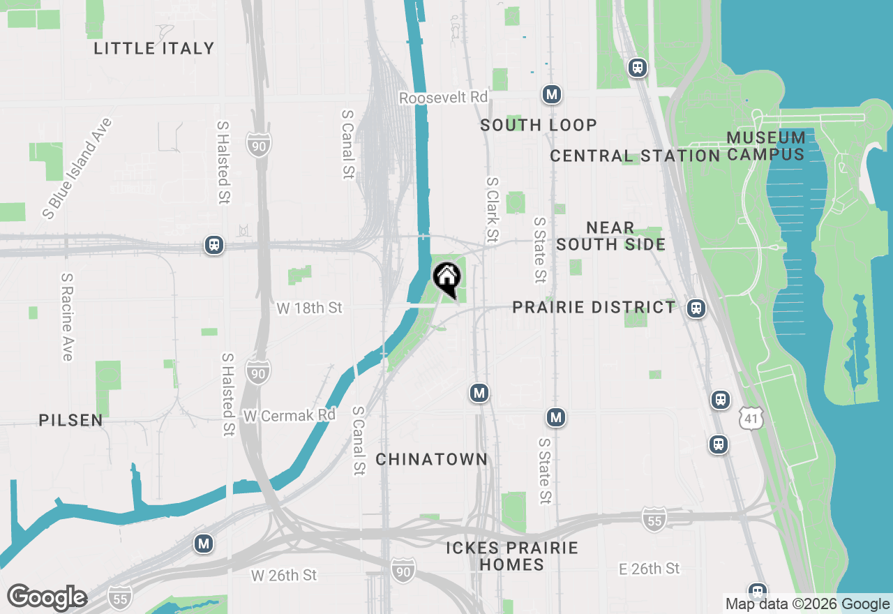 Map of 239 W 18th Street #4D, Chicago, IL 60616