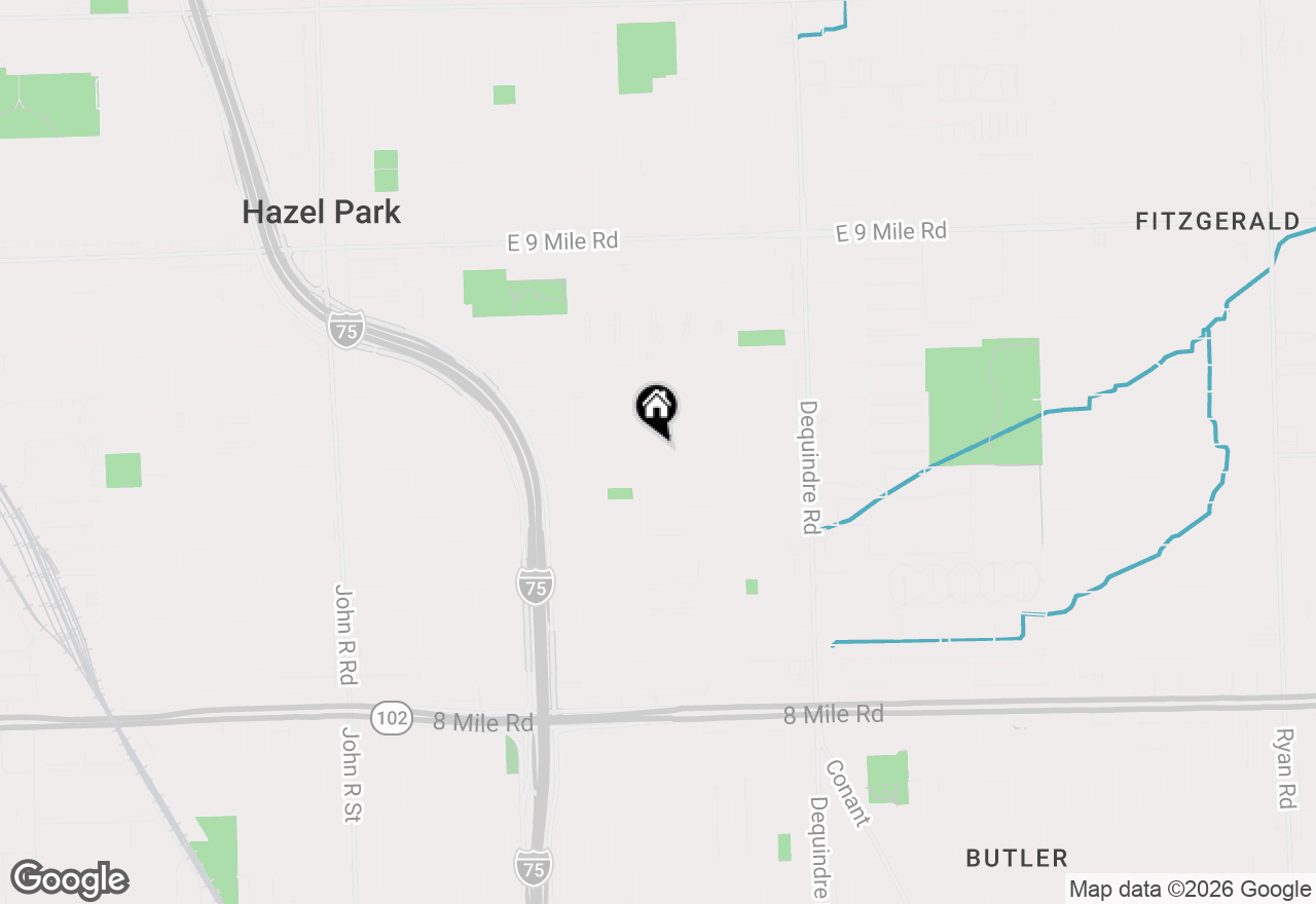 Map of 1431 E Meyers Avenue, Hazel Park, MI 48030