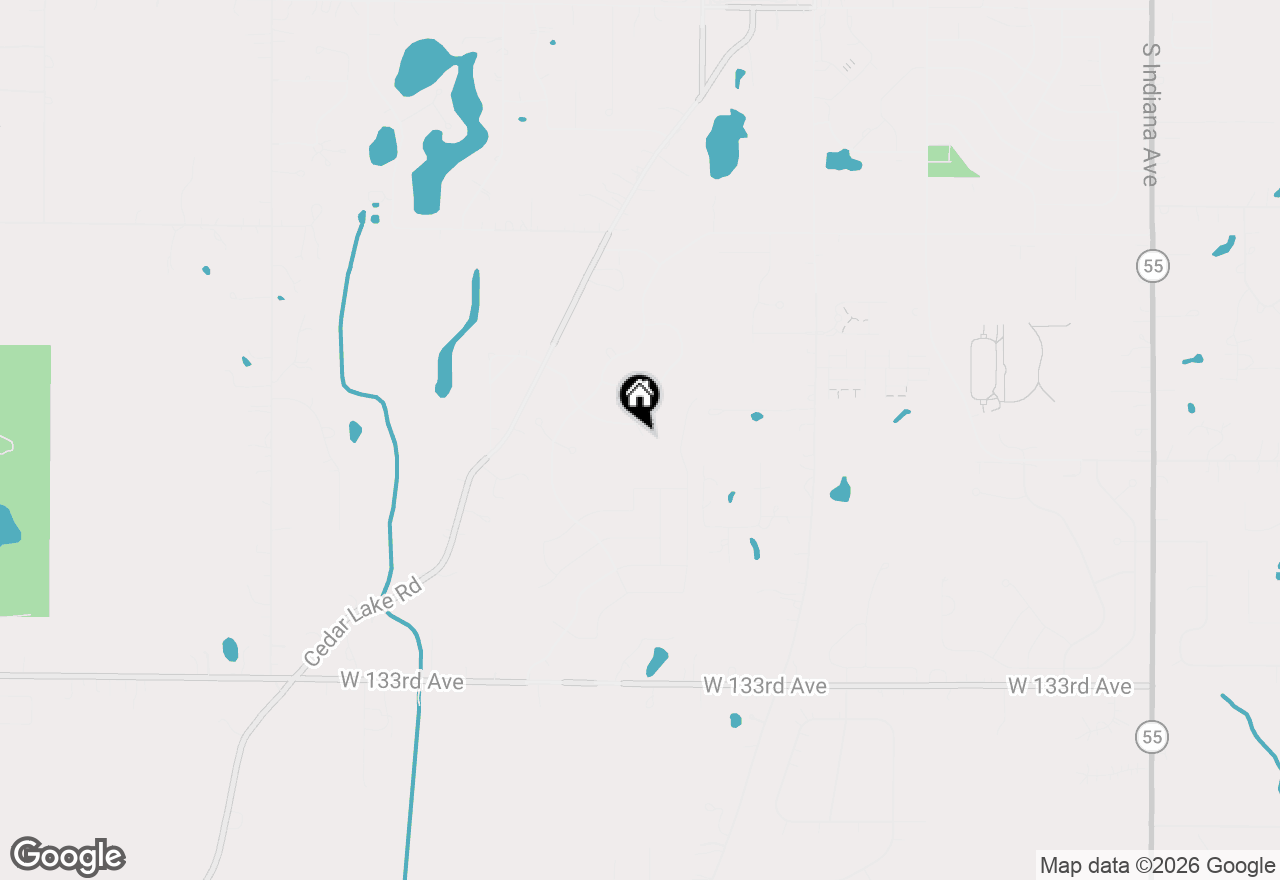 Map of 1840 Kleven Lane, Crown Point, IN 46307