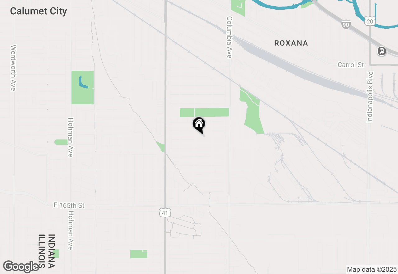 Map of 1020 Merrill Street, Hammond, IN 46320