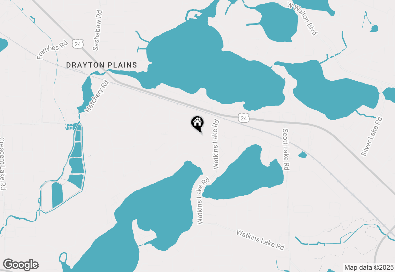 Map of 3623 Silver Sands Drive, Waterford, MI 48329