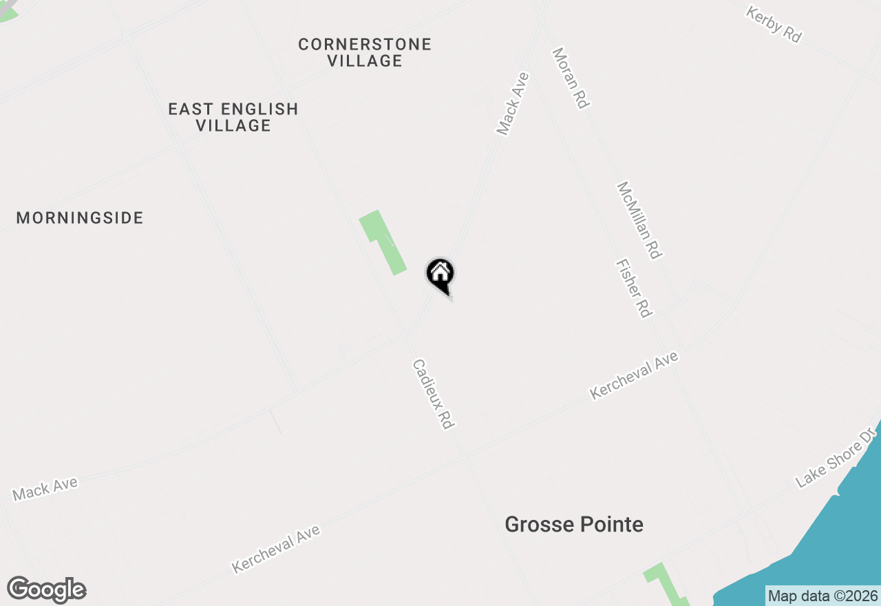 Map of 887 Saint Clair  Lower Street, Grosse Pointe, MI 48230