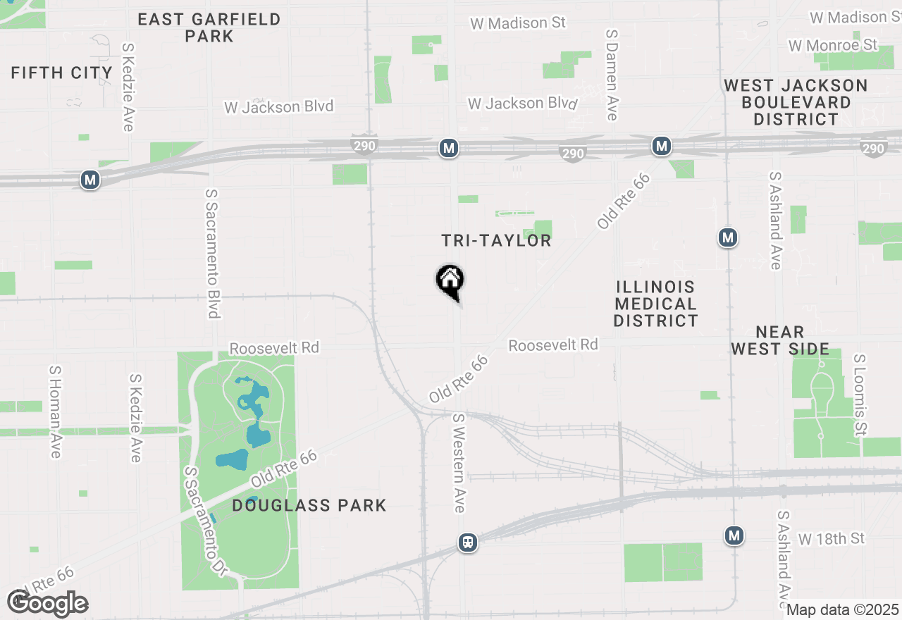 Map of 1100 S Western Avenue #1, Chicago, IL 60612