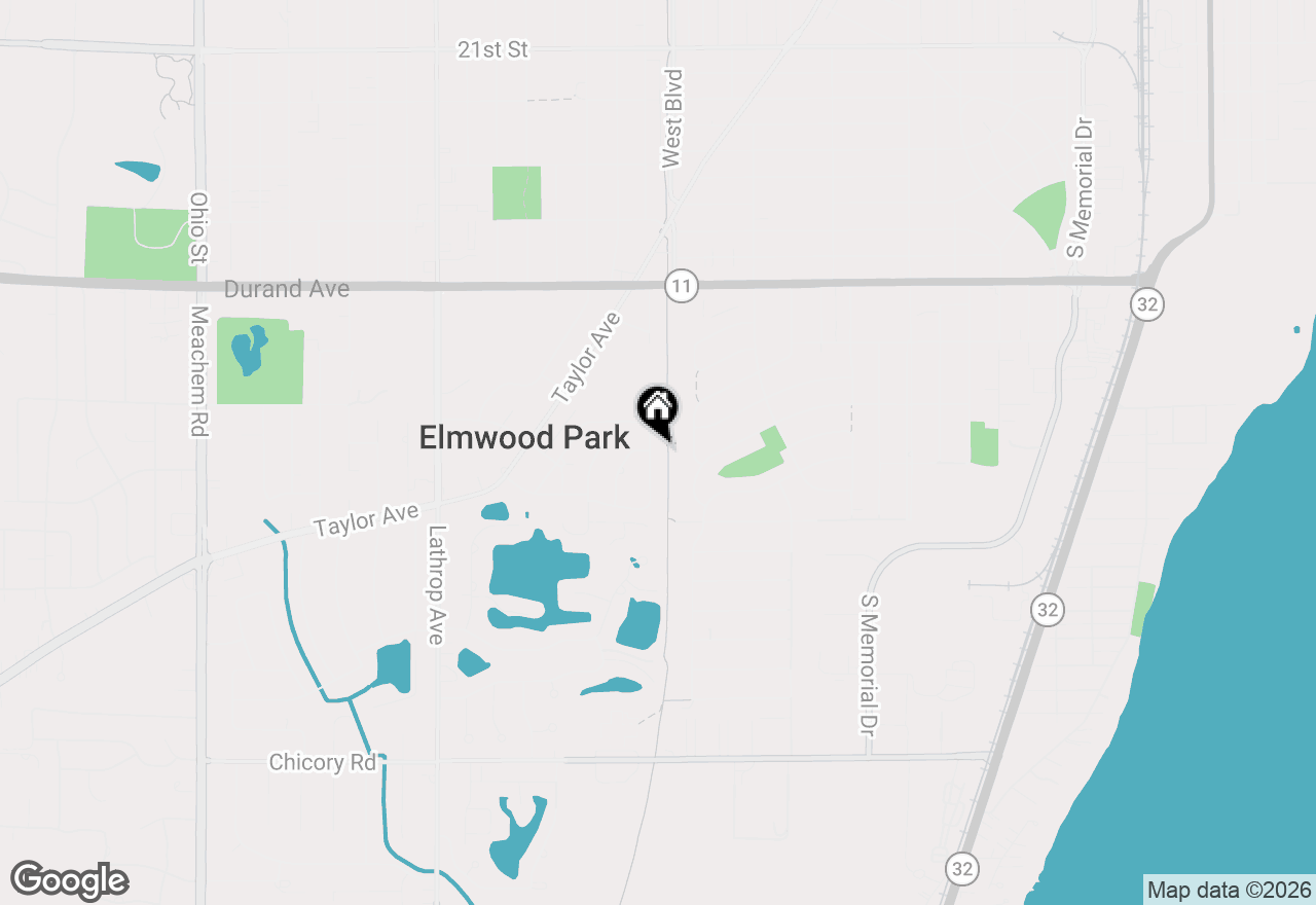 Map of 3445 E Elmwood Dr, Elmwood Park, WI 53405