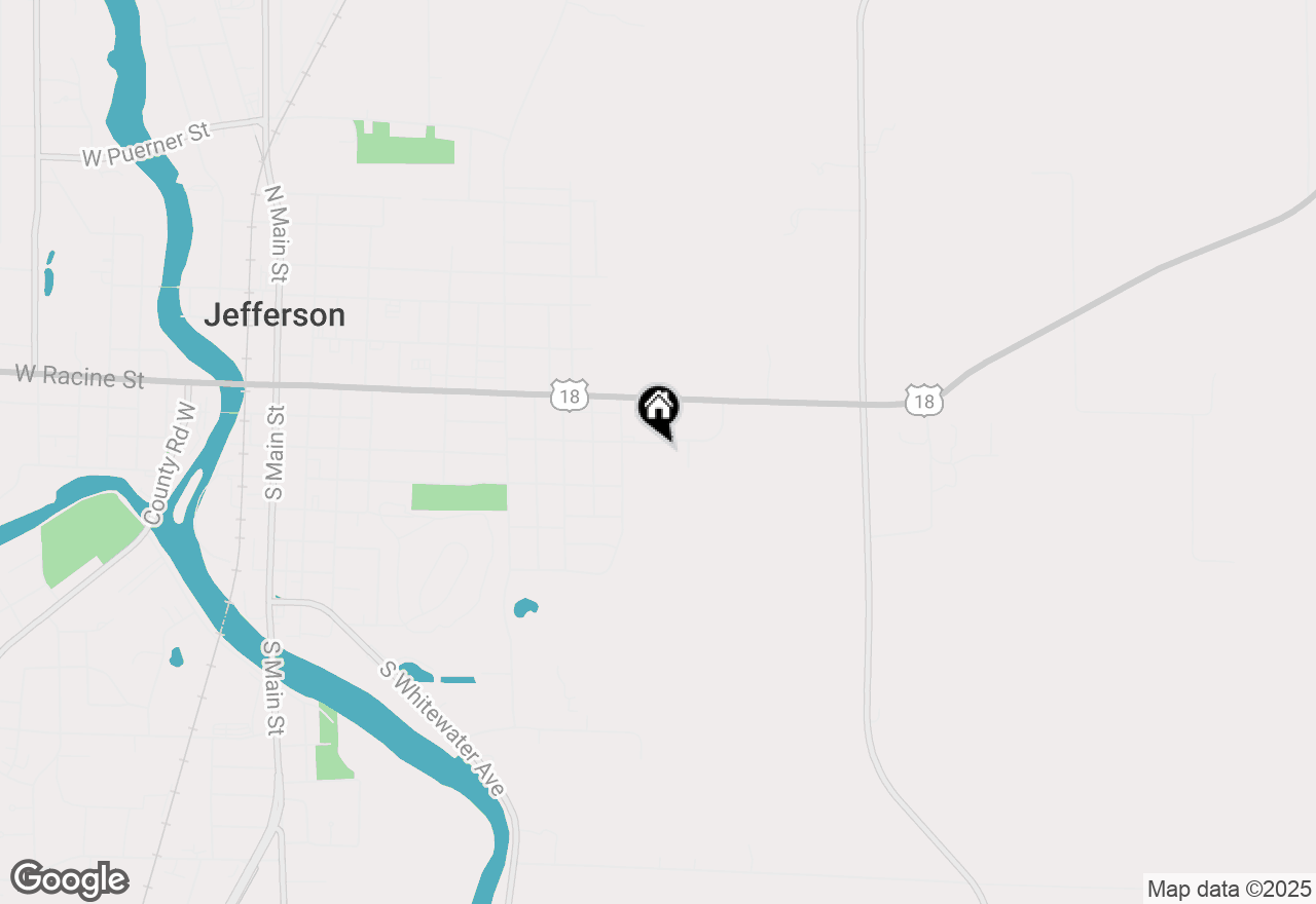 Map of 718 E Reinel St, Jefferson, WI 53549