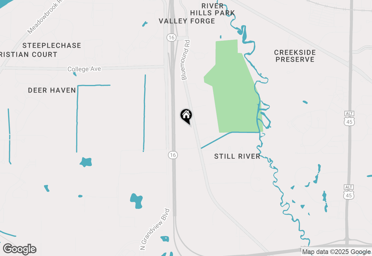 Map of W251N2343 Valleyview Cir, Pewaukee, WI 53072