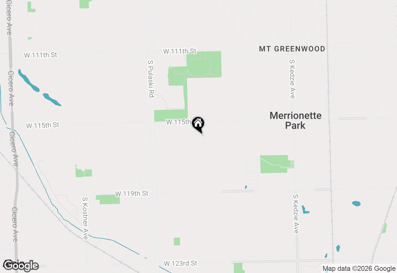 Map of 3720 W 116th Street, Alsip, IL 60803