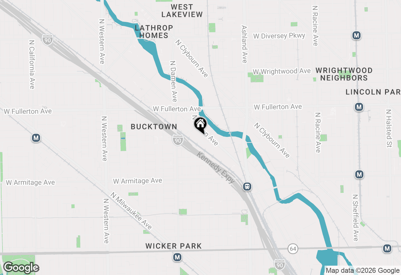 Map of 2221 N Lister Avenue #2H, Chicago, IL 60614