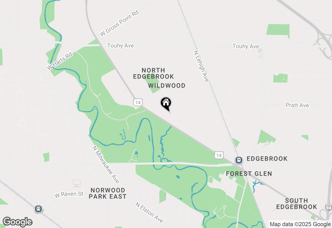 Map of 6718 N Jean Avenue, Chicago, IL 60646