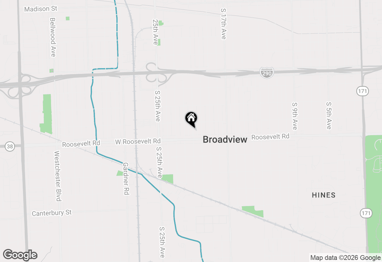 Map of 2116 S 21st Avenue, Broadview, IL 60155