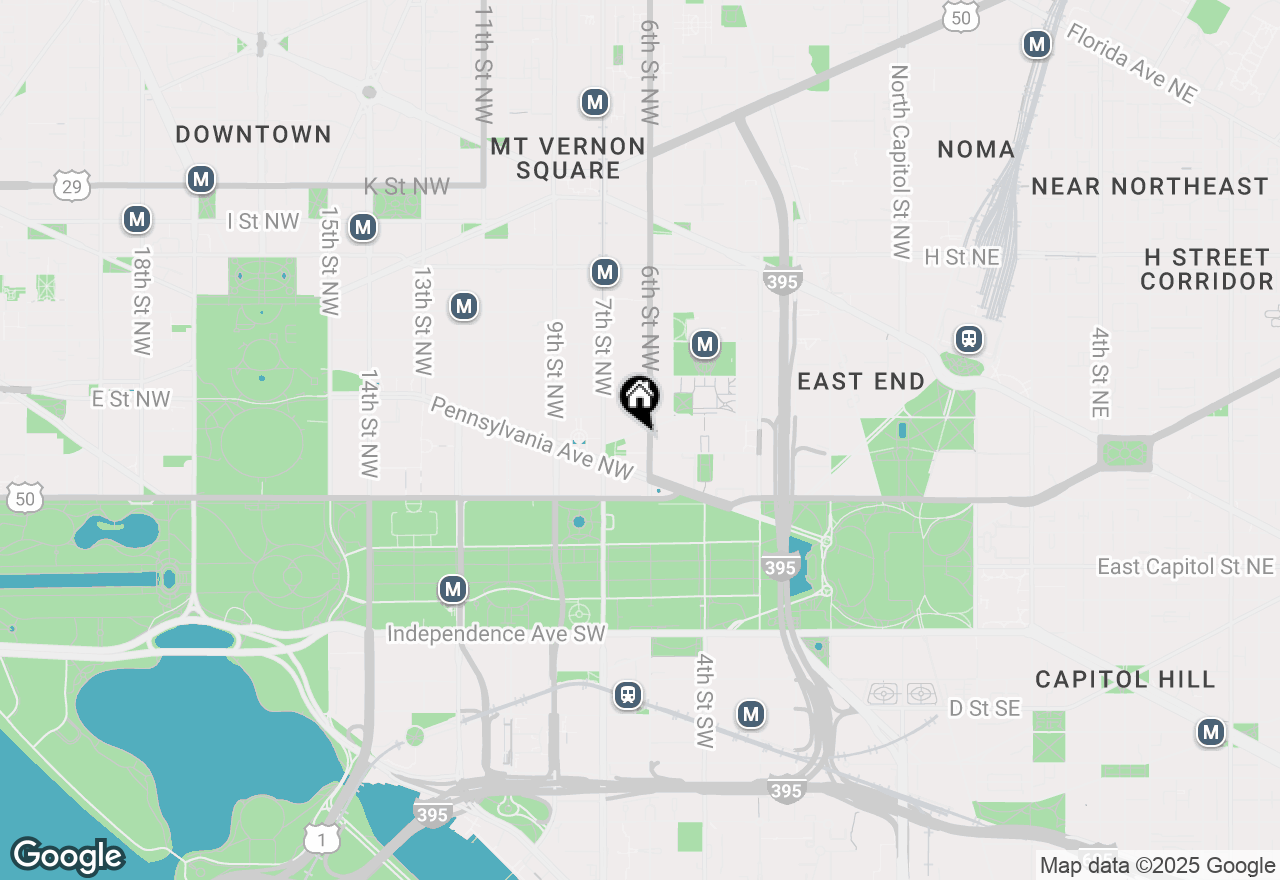 Map of 601 Pennsylvania Avenue Nw #201, Washington, DC 20004