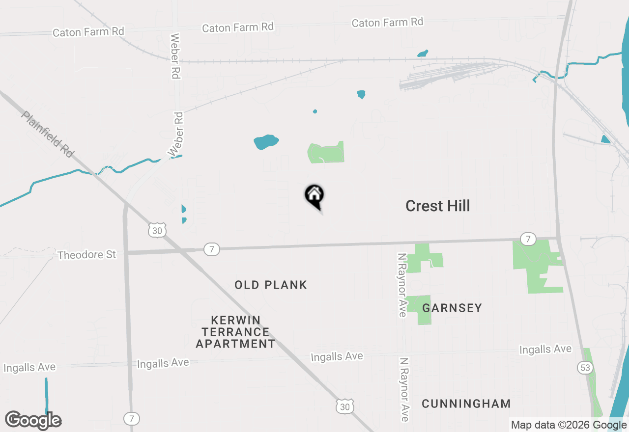 Map of 1621 Innercircle Drive, Crest Hill, IL 60403