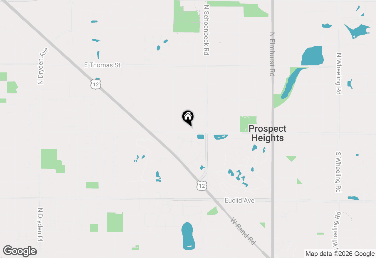 Map of 412 W Camp Mcdonald Road, Prospect Heights, IL 60070