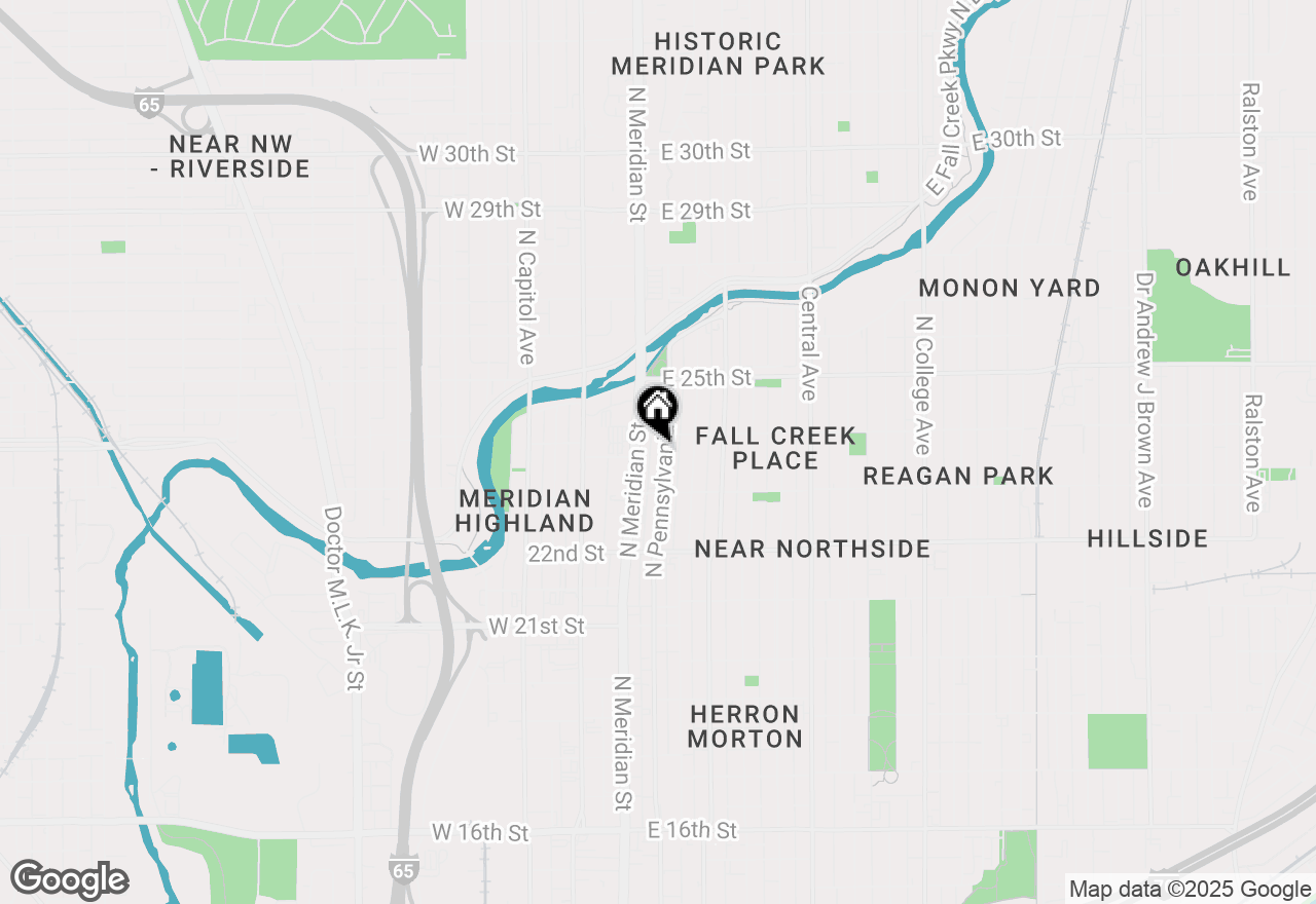 Map of 2348 N Pennsylvania Street, Indianapolis, IN 46205
