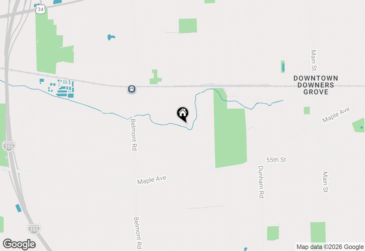 Map of 5237 Cornell Avenue, Downers Grove, IL 60515