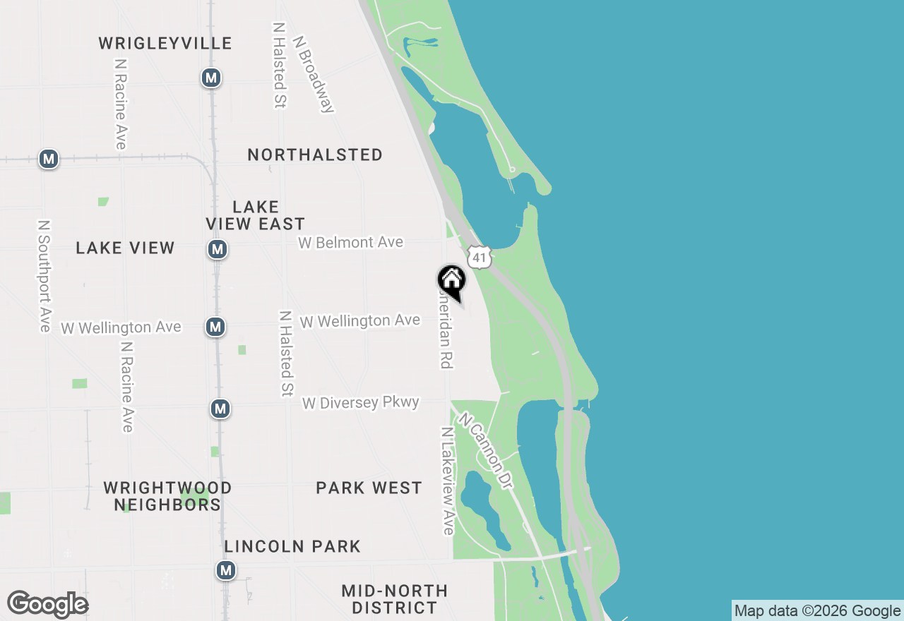 Map of 360 W Wellington Avenue #3D, Chicago, IL 60657