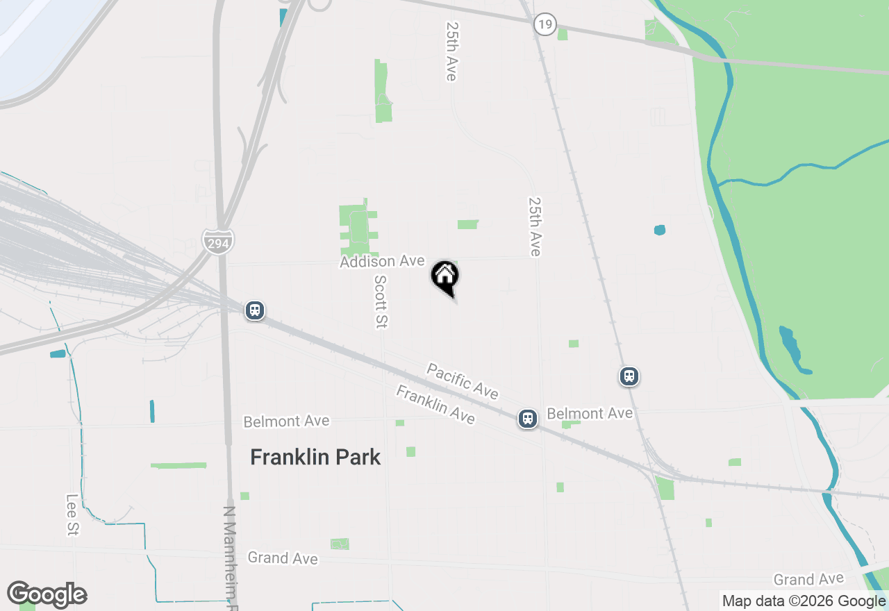 Map of 3441 Emerson Street, Franklin Park, IL 60131