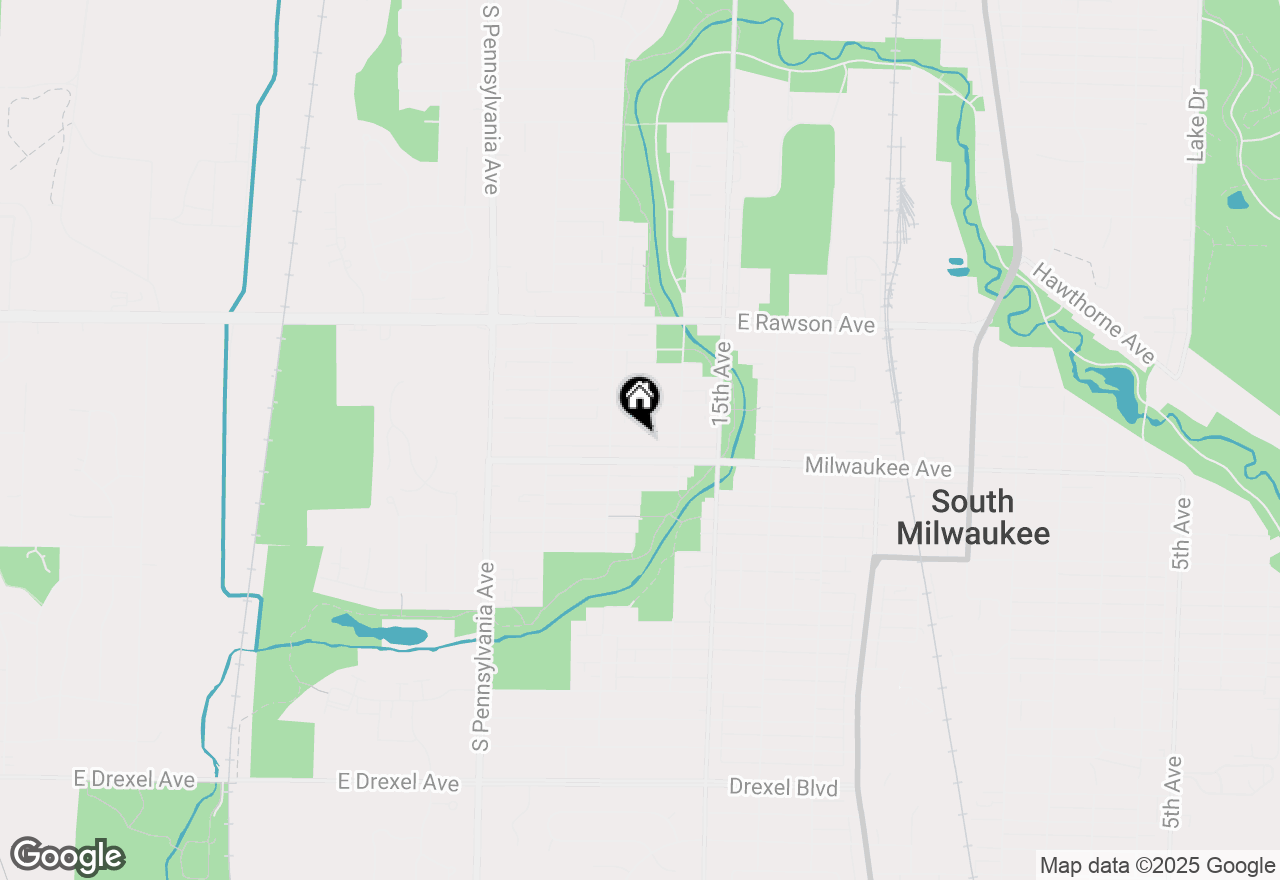 Map of 1627 Monroe Ave, South Milwaukee, WI 53172