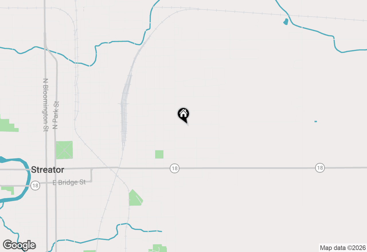 Map of 1411 E Broadway Street, Streator, IL 61364