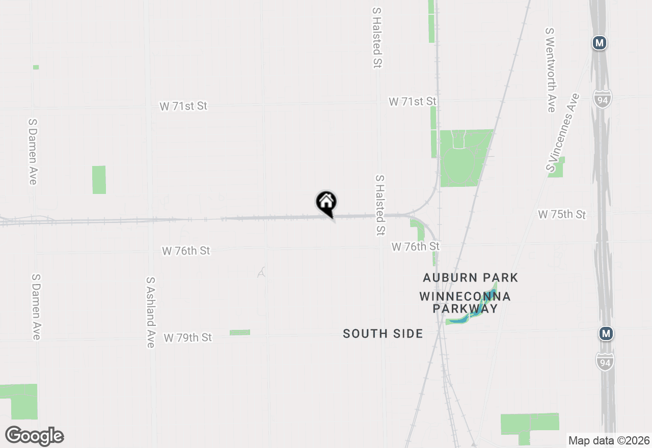 Map of 7501 S Morgan Street, Chicago, IL 60619