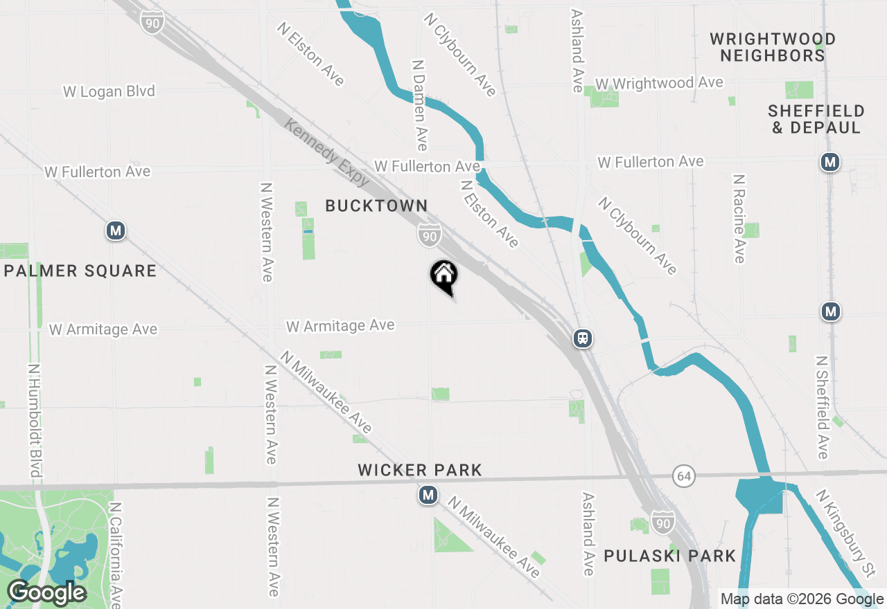Map of 2026 N Winchester Avenue #1, Chicago, IL 60614