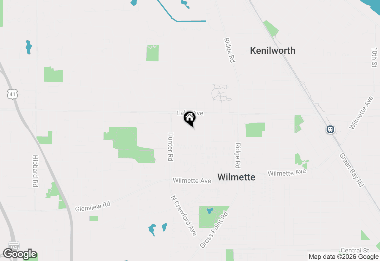 Map of 710 Ouilmette Lane, Wilmette, IL 60091