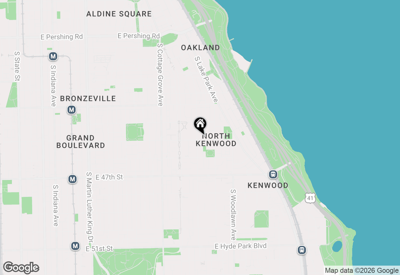 Map of 4459 S Ellis Avenue, Chicago, IL 60653