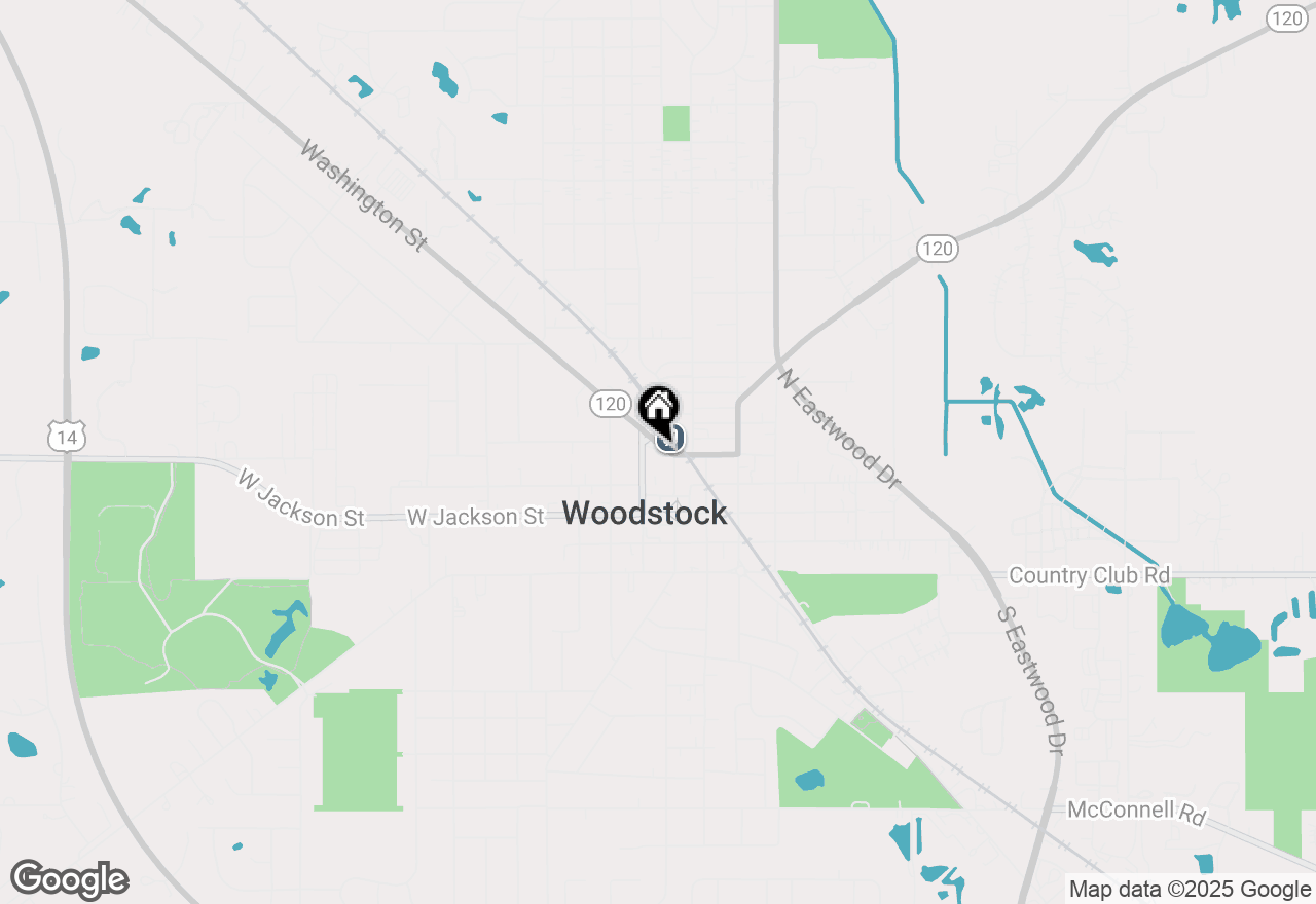 Map of 131 Washington Street, Woodstock, IL 60098