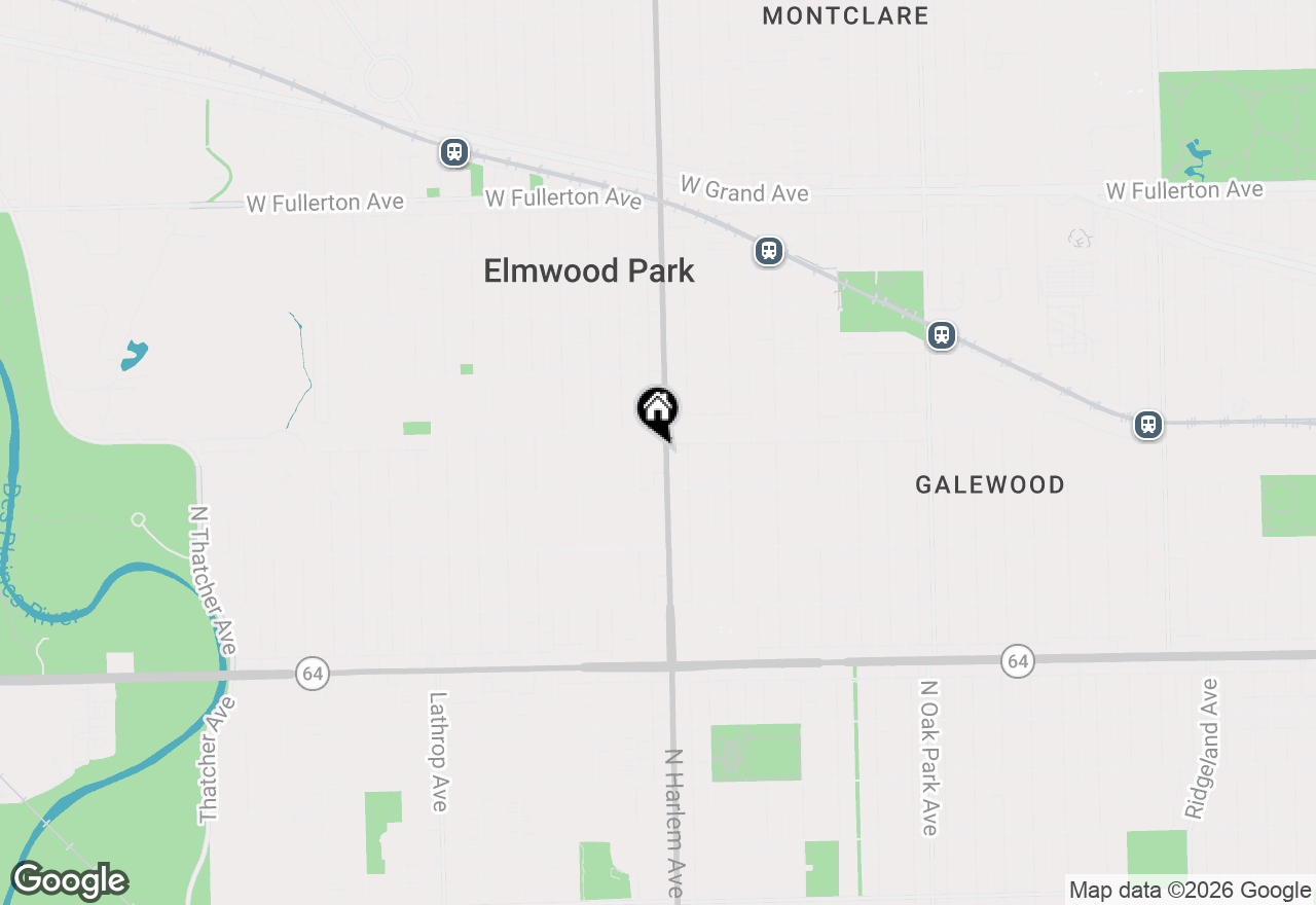 Map of 1930 N Harlem Avenue #302, Elmwood Park, IL 60707