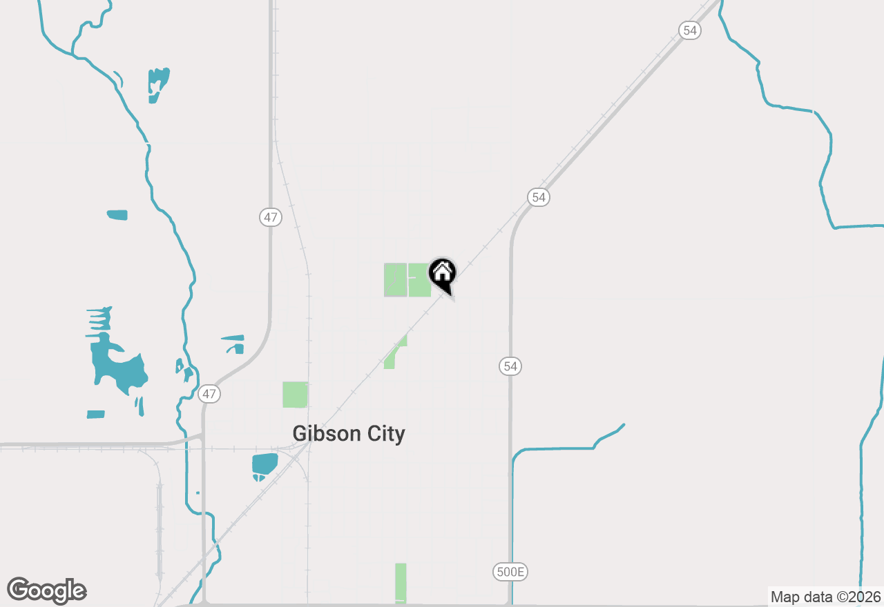 Map of 411 E 13th Street, Gibson City, IL 60936