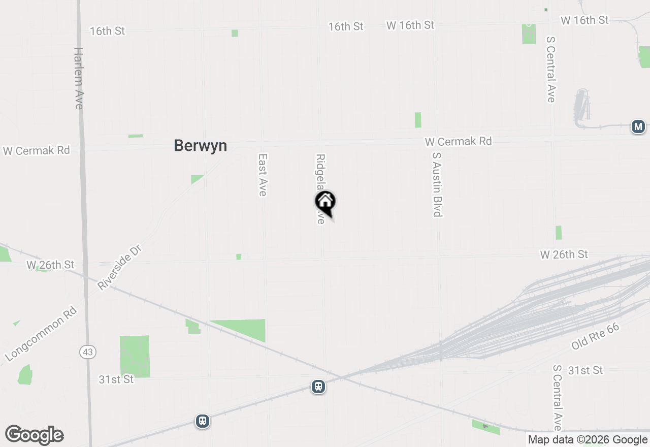 Map of 2429 Ridgeland Avenue, Berwyn, IL 60402