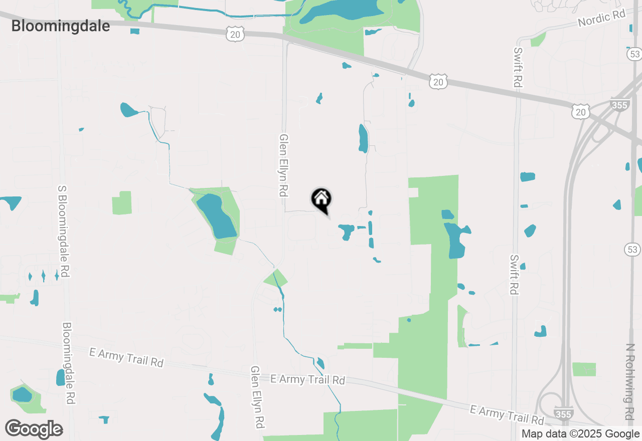 Map of 204 Stoneybrook Lane, Bloomingdale, IL 60108