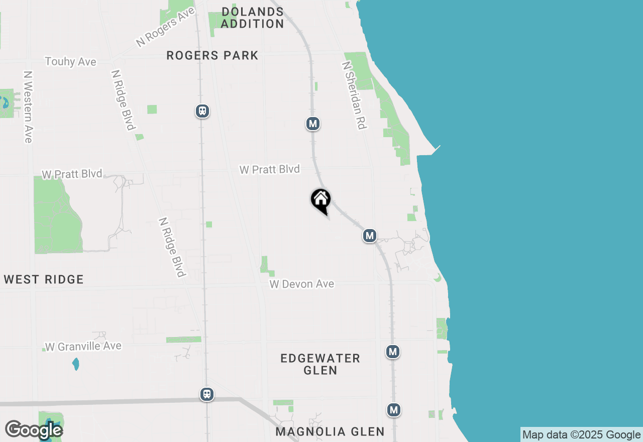 Map of 6569 N Glenwood Avenue #1S, Chicago, IL 60626