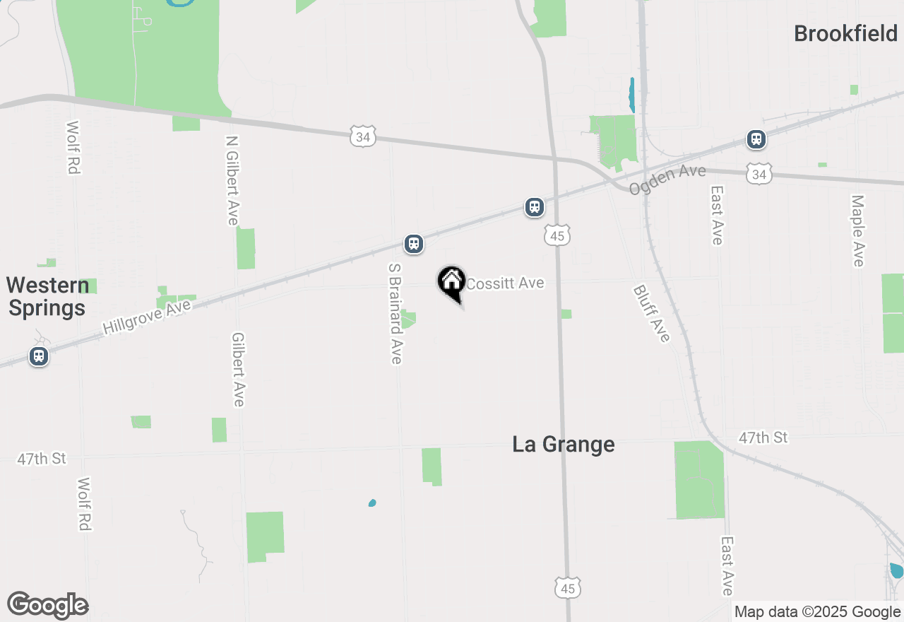 Map of 132 S Spring Avenue, La Grange, IL 60525