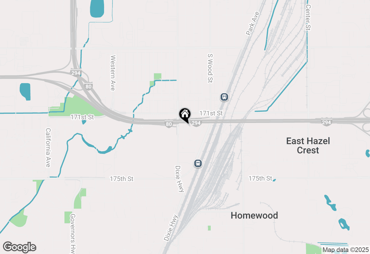 Map of 1848 172nd Street, East Hazel Crest, IL 60429