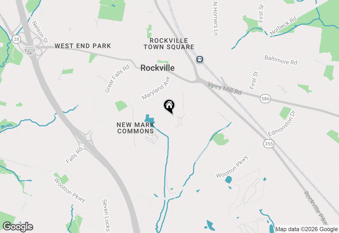 Map of 604 Blandford Street, Rockville, MD 20850