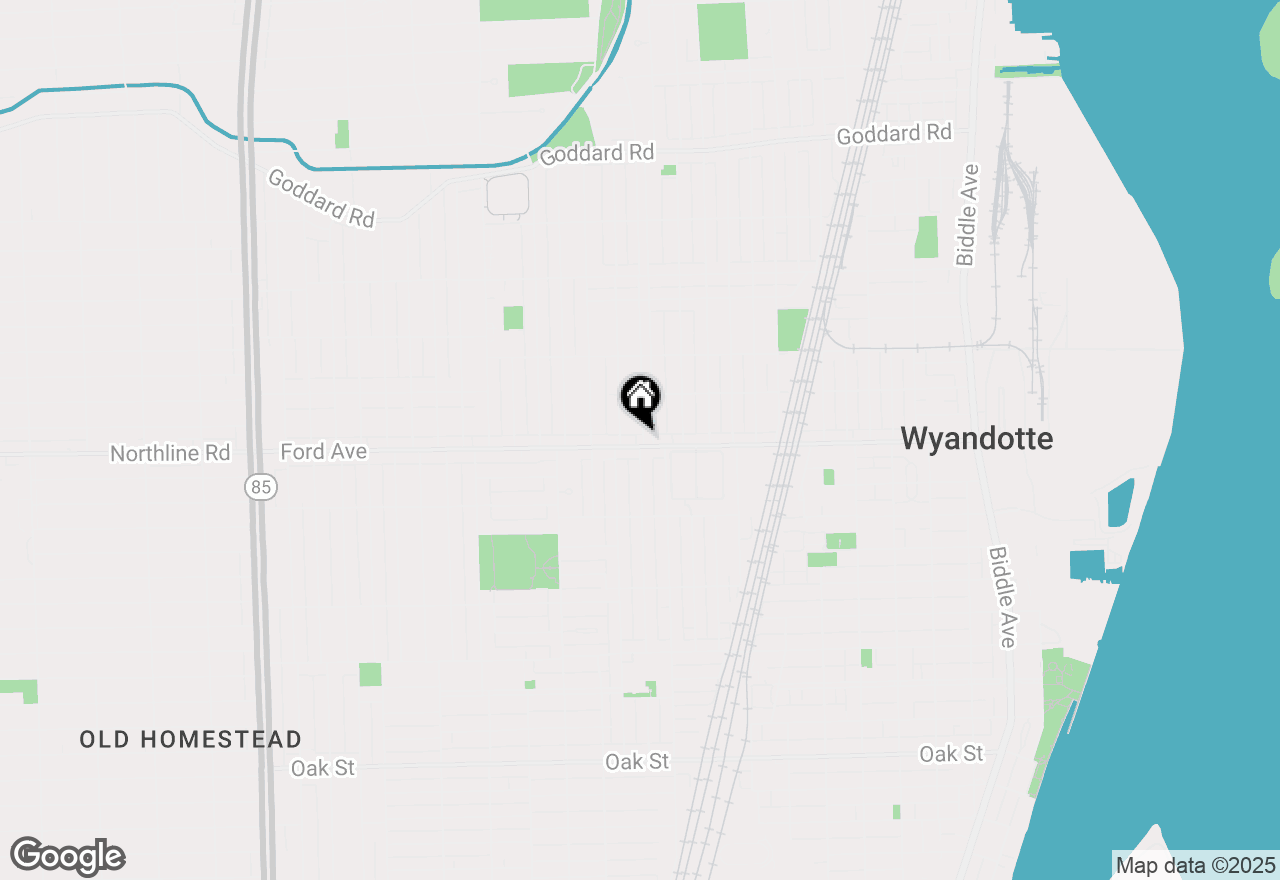 Map of 936 Ford Avenue, Wyandotte, MI 48192